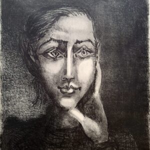 Françoise sur fond gris