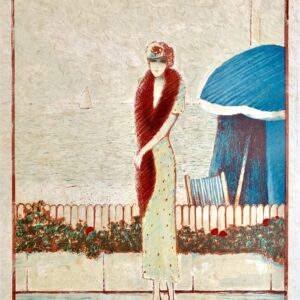 Femme au fox