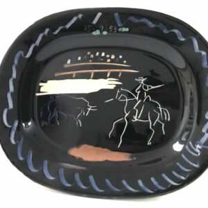 Corrida sur fond noir
